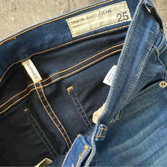 Rag & Bone Elephant Denim Jean Flare Bell Bottom Stretch Size 25 - Picture 5 of 7
